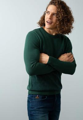 Erkek Yeşil Triko Kazak - 50192342032