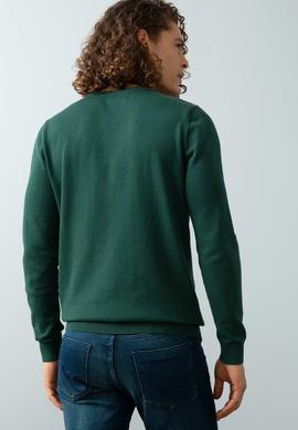 Erkek Yeşil Triko Kazak - 50192342032