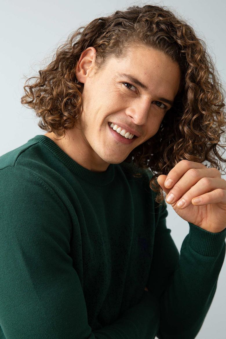 Erkek Yeşil Triko Kazak