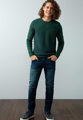 Erkek Yeşil Triko Kazak - 50192342032