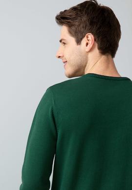 Erkek Yeşil Standart Kazak - 50192365022