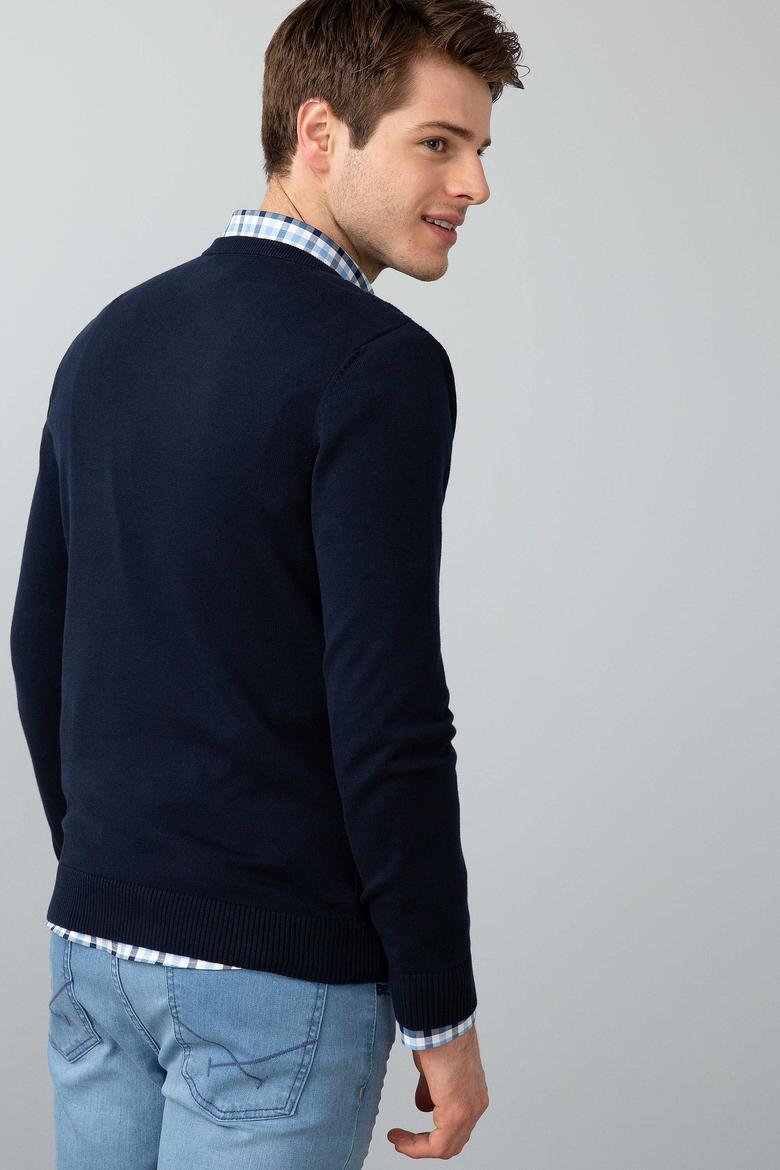 Erkek Lacivert Standart Kazak - 50192669001