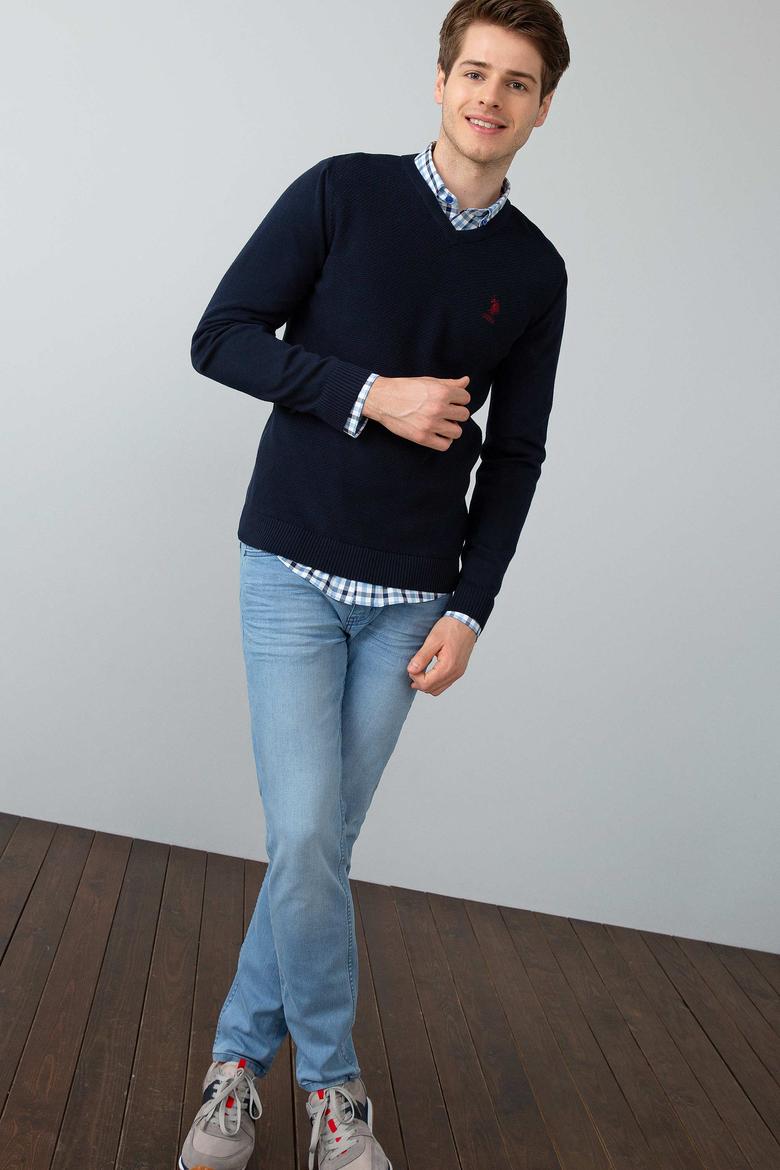 Erkek Lacivert Standart Kazak - 50192669001