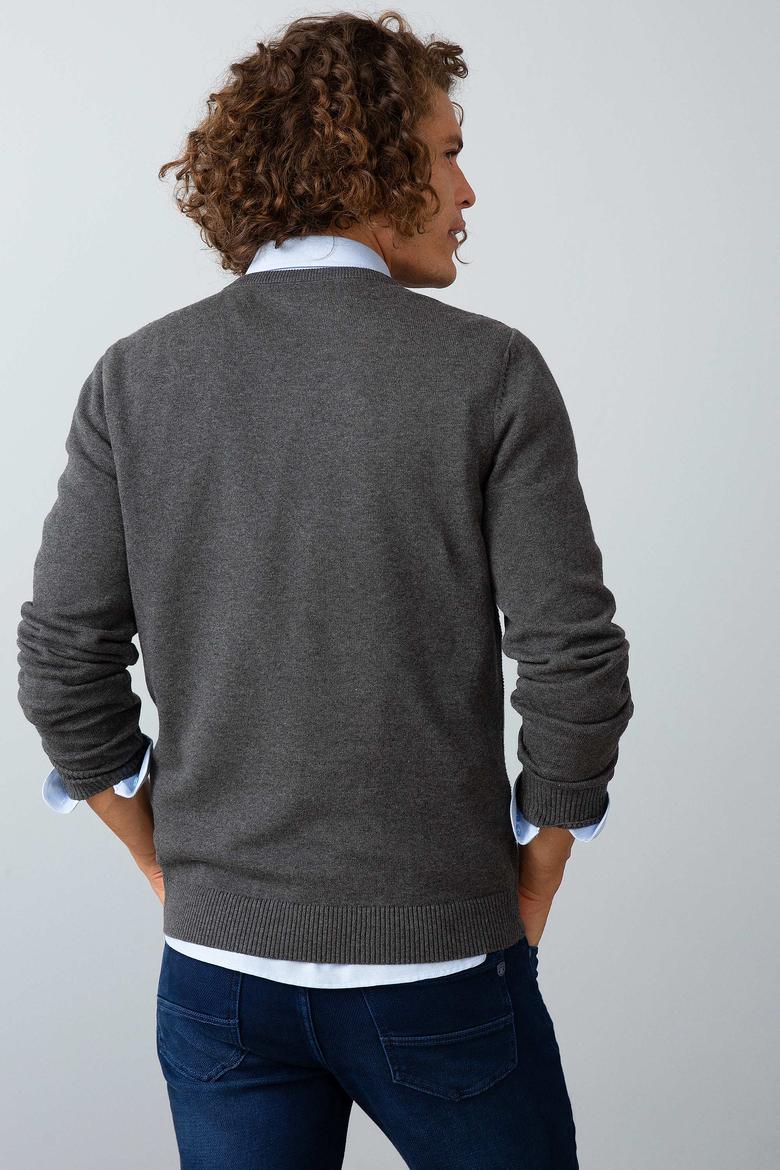 Erkek Gri Standart Kazak - 50192669022