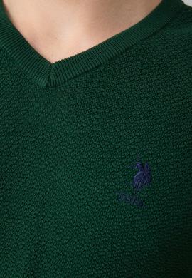 Erkek Yeşil Standart Kazak - 50192669034