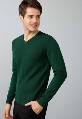 Erkek Yeşil Standart Kazak - 50192669034