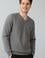 Erkek Gri Melanj Basic Kazak