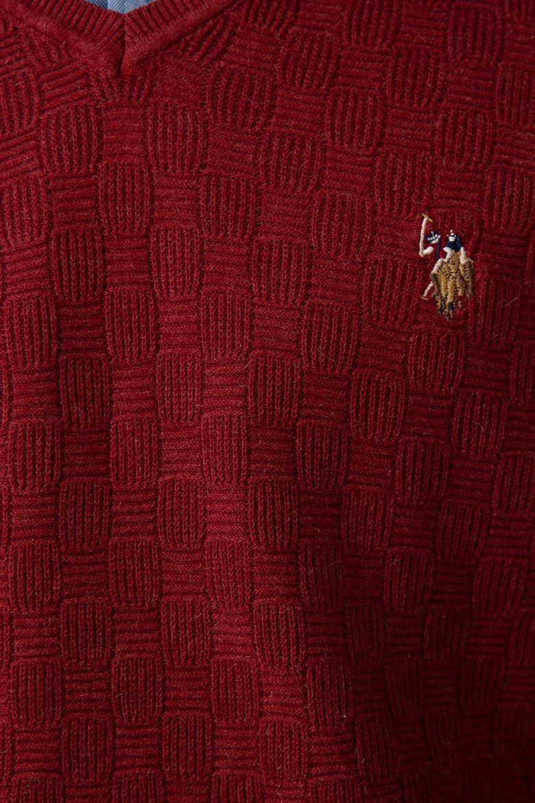 Erkek Bordo Standart Kazak - 50192677019