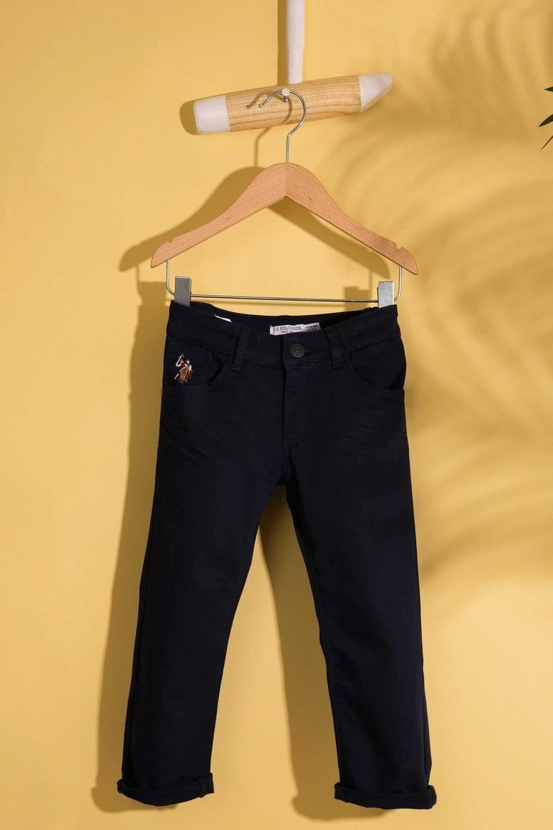 Erkek Çocuk Lacivert Kanvas Pantolon