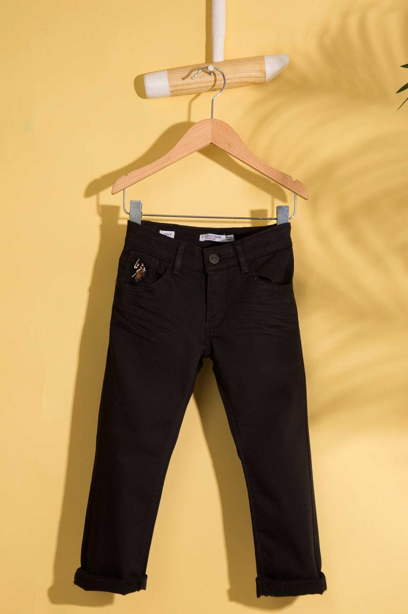 Erkek Çocuk Siyah Kanvas Pantolon
