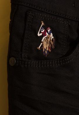 Erkek Çocuk Siyah Kanvas Pantolon - 50193620057