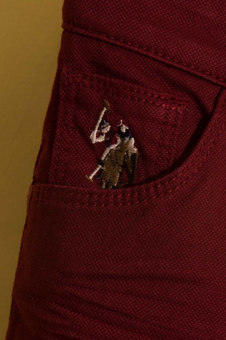 Erkek Çocuk Bordo Kanvas Pantolon - 50193620043