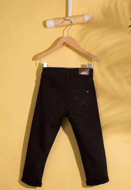 Erkek Çocuk Siyah Kanvas Pantolon - 50193620057
