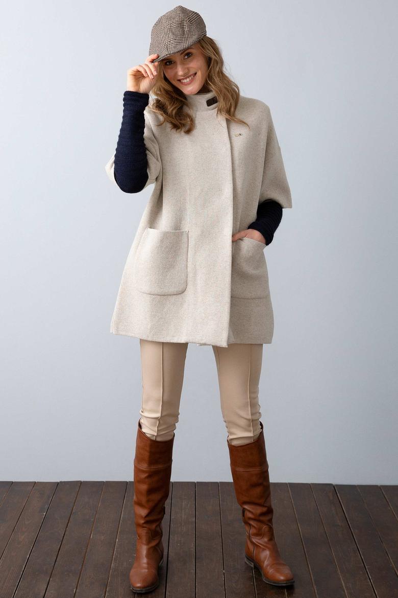 Beyaz Triko Hırka - 50193834002