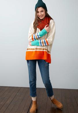 Beyaz Triko Kazak - 50193876003