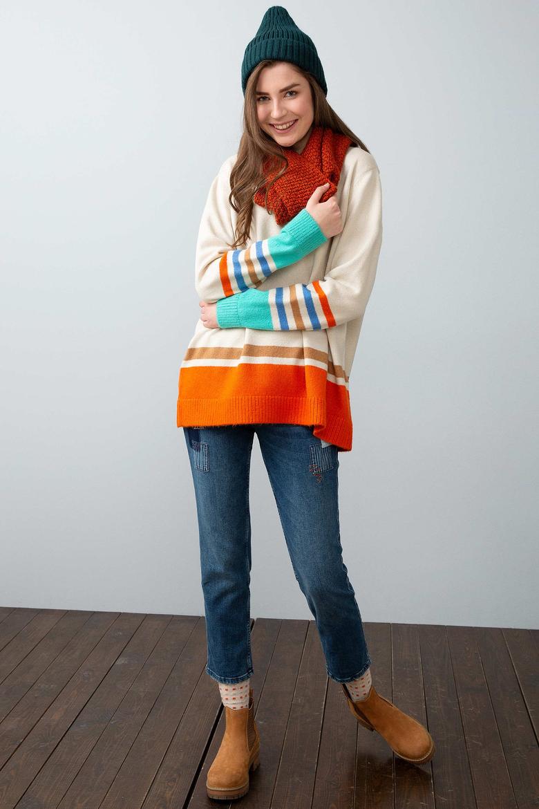 Beyaz Triko Kazak - 50193876003