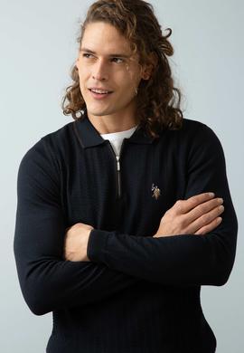 Erkek Lacivert Triko Kazak - 50194147007