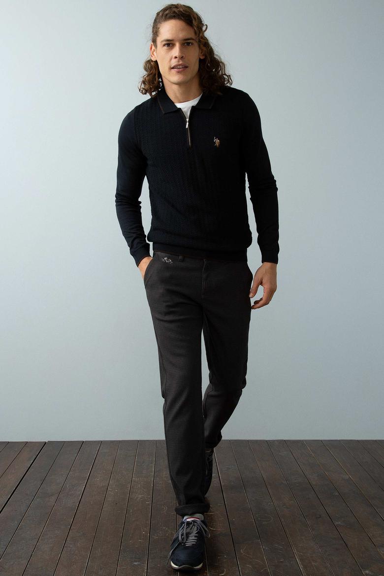 Erkek Lacivert Triko Kazak - 50194147007