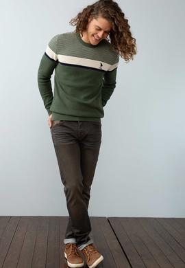 Kahverengi Denim Pantolon - 50194269004