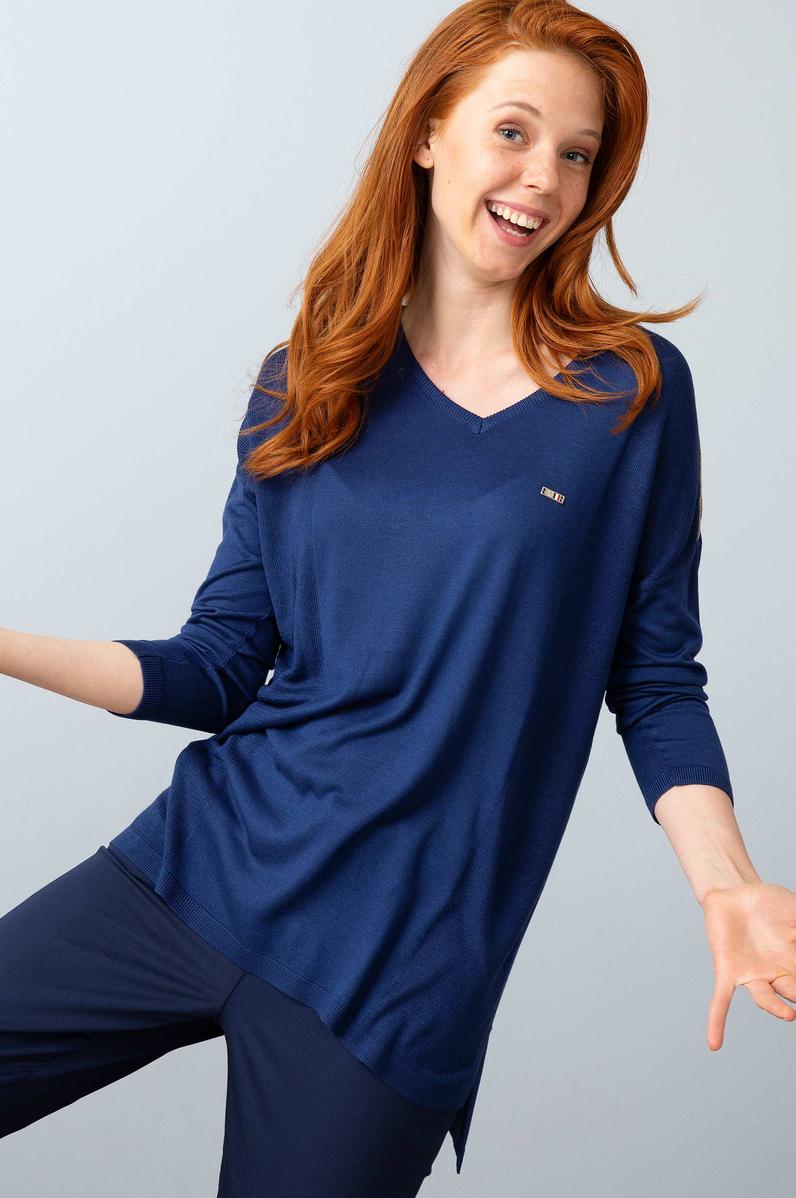 Lacivert Triko Kazak