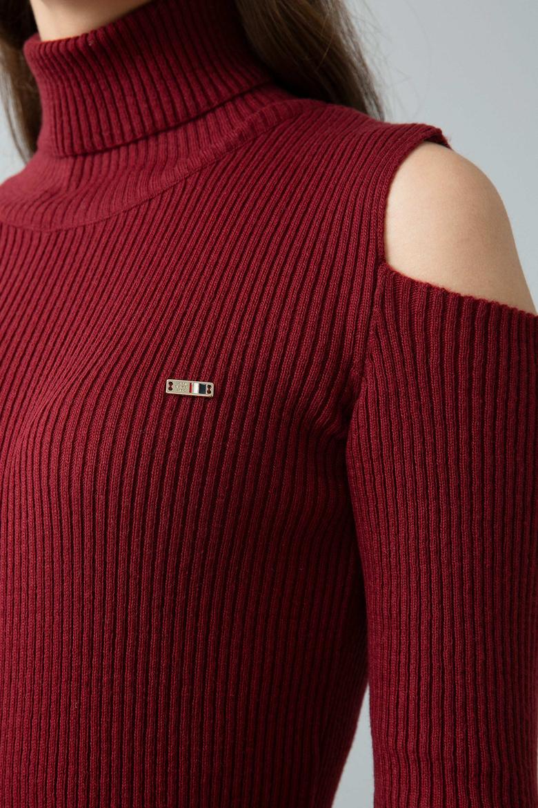 Kırmızı Triko Elbise - 50194323020