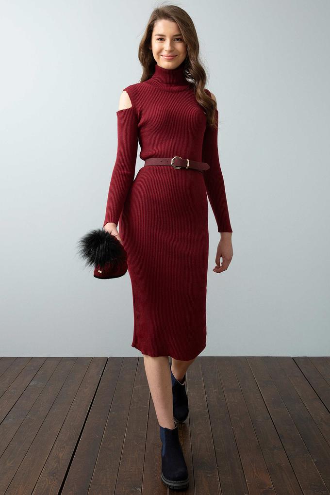 Kırmızı Triko Elbise