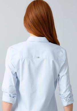 Kadın Açık Mavi Uzun Kollu Basic Gömlek - 50195068014