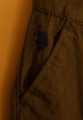 Erkek Çocuk Haki Dokuma Şort - 50198863057