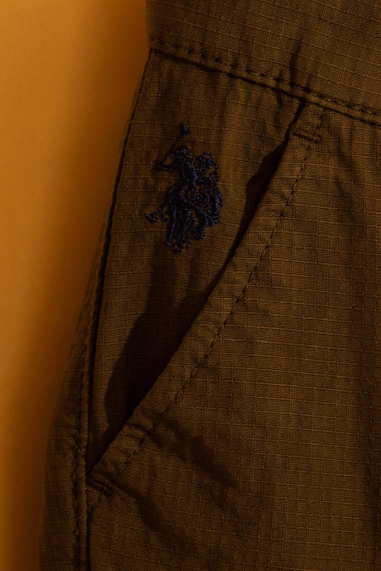 Erkek Çocuk Haki Dokuma Şort - 50198863057