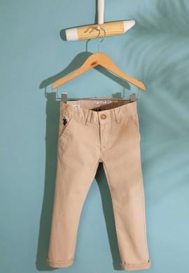 Erkek Çocuk Bej Kanvas Pantolon - 50198866002