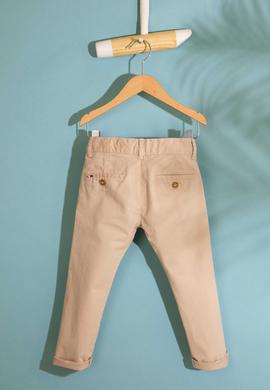Erkek Çocuk Bej Kanvas Pantolon - 50198866002