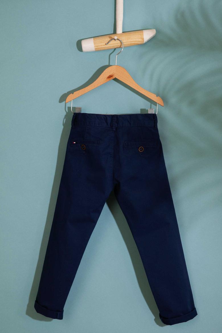 Erkek Çocuk İndigo Kanvas Pantolon - 50198866079