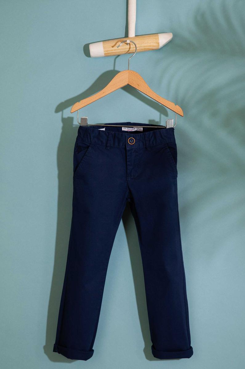 Erkek Çocuk İndigo Kanvas Pantolon