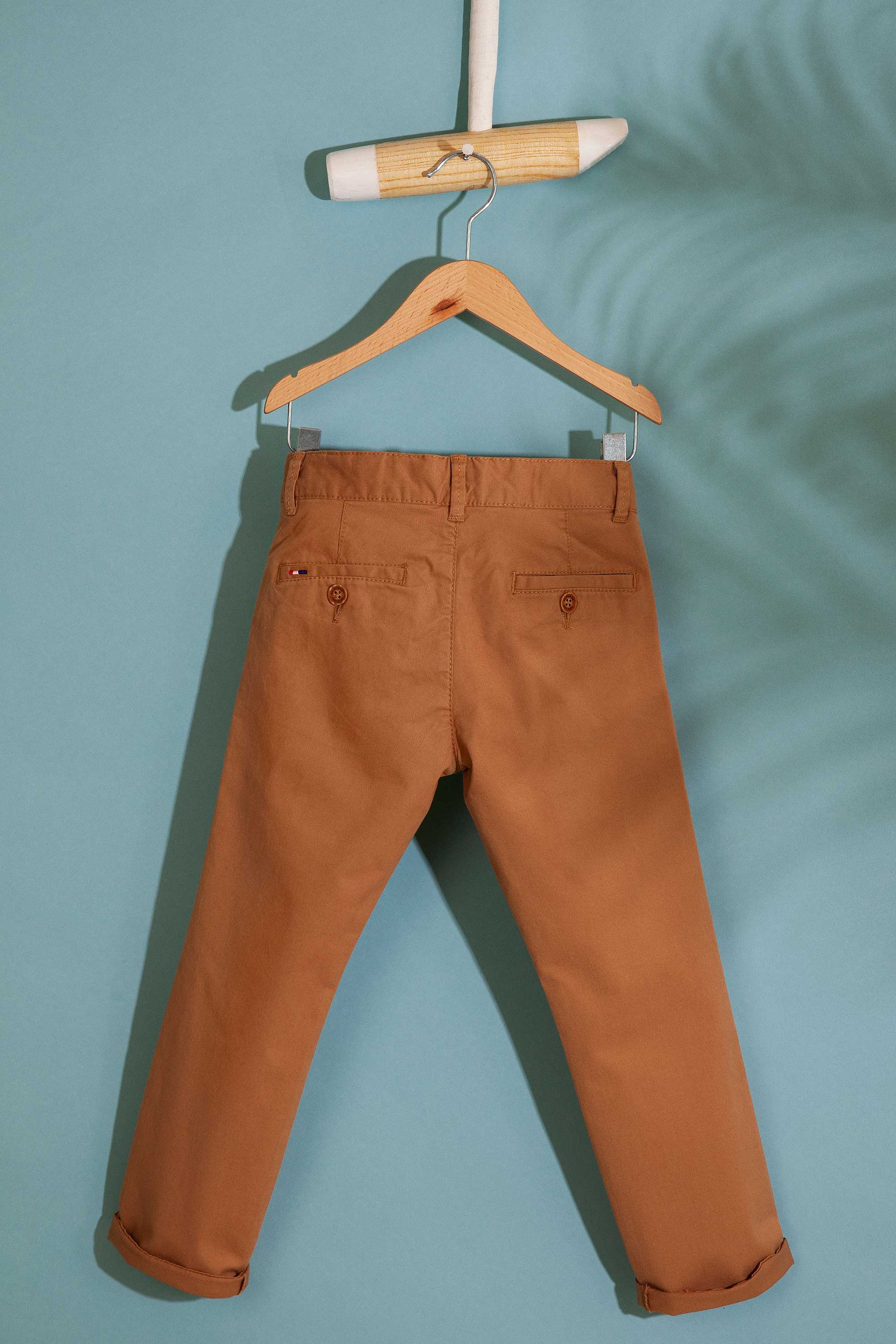 Erkek Çocuk Camel Kanvas Pantolon - Image 2