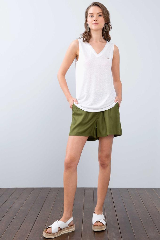 Kadın Haki Şort