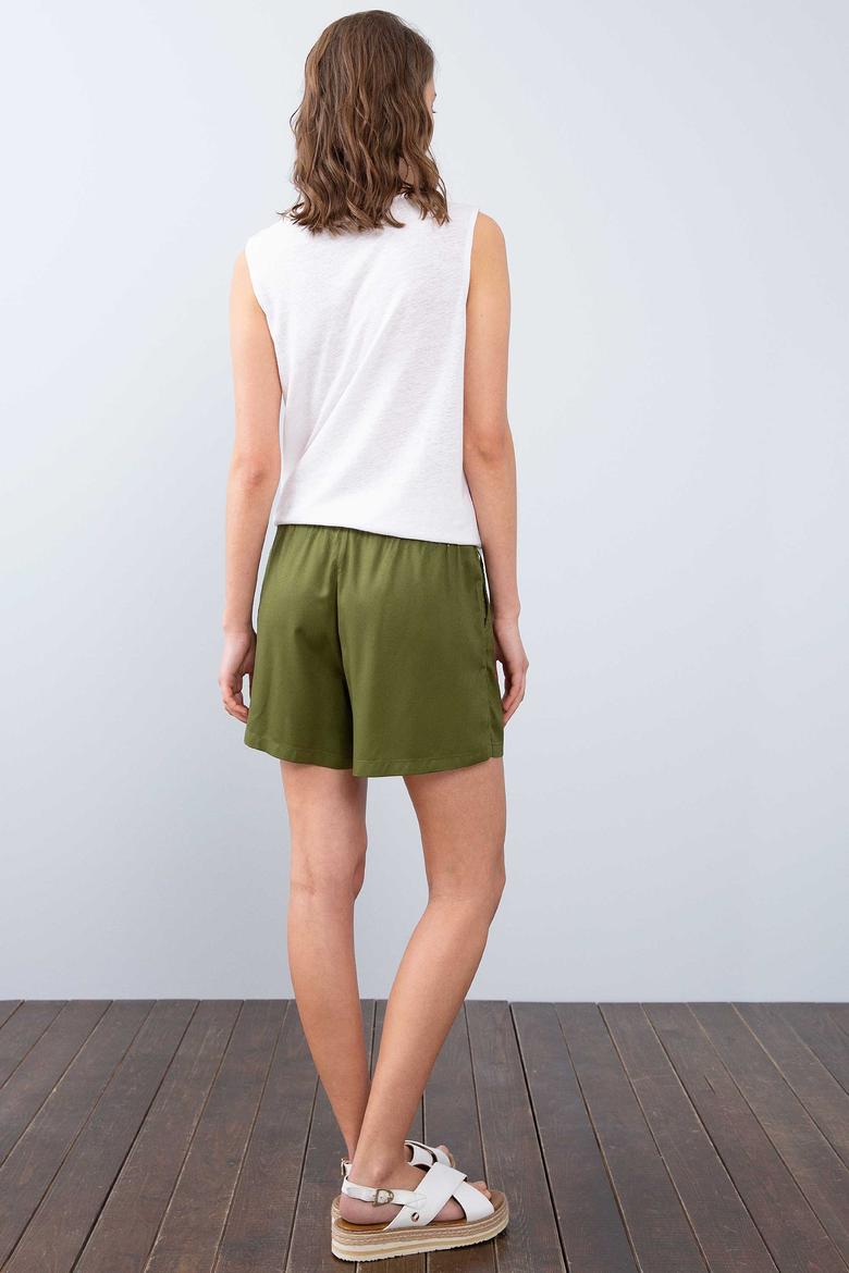 Kadın Haki Şort - 50198941030