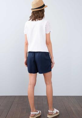 Kadın Lacivert Bermuda Şort - 50198941034