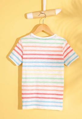 Çocuk Beyaz Bisiklet Yaka Tişört - 50199108045