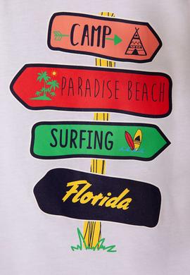 Çocuk Beyaz Bisiklet Yaka Tişört - 50199111070