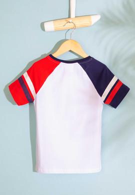 Çocuk Beyaz Bisiklet Yaka Tişört - 50199112046