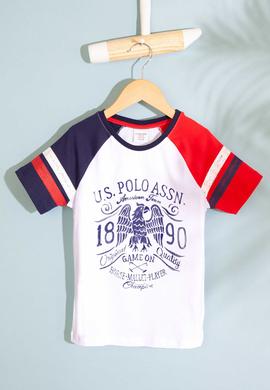 Çocuk Beyaz Bisiklet Yaka Tişört - 50199112046