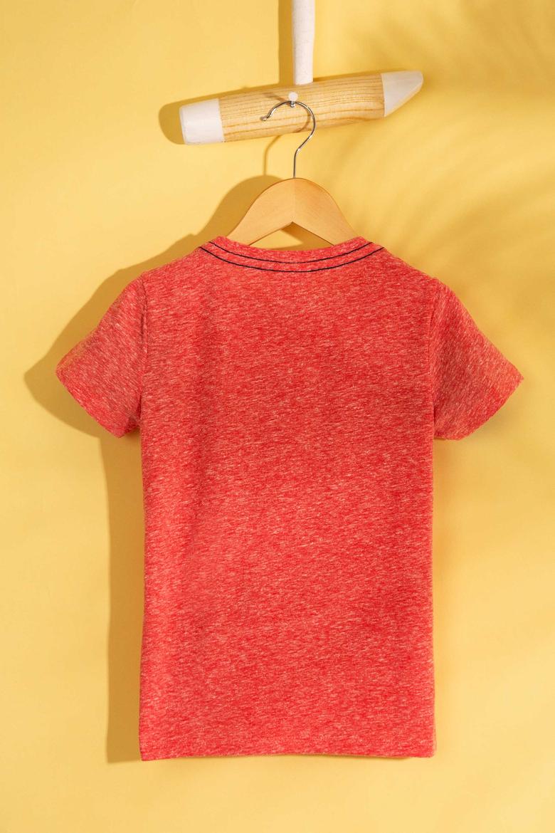 Çocuk Kırmızı Bisiklet Yaka Tişört - 50199134012