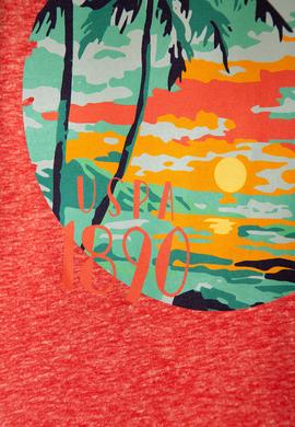 Çocuk Kırmızı Bisiklet Yaka Tişört - 50199134012