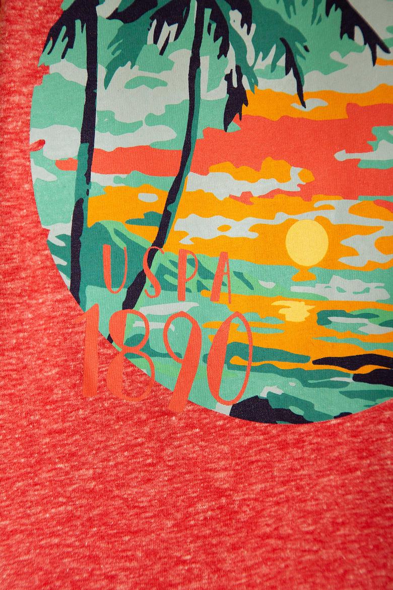 Çocuk Kırmızı Bisiklet Yaka Tişört - 50199134012