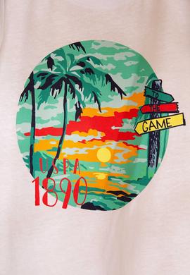 Çocuk Beyaz Bisiklet Yaka Tişört - 50199134045