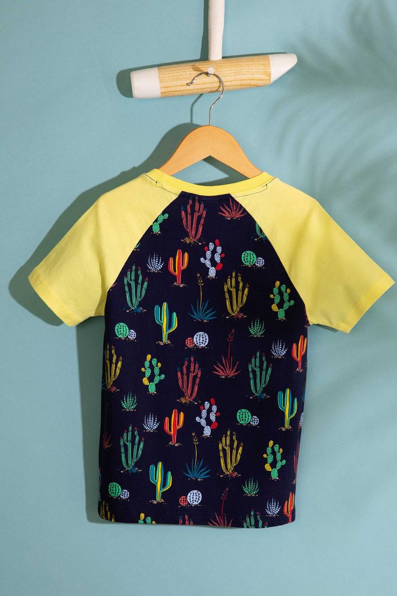 Çocuk Sarı Bisiklet Yaka Tişört - 50199135052