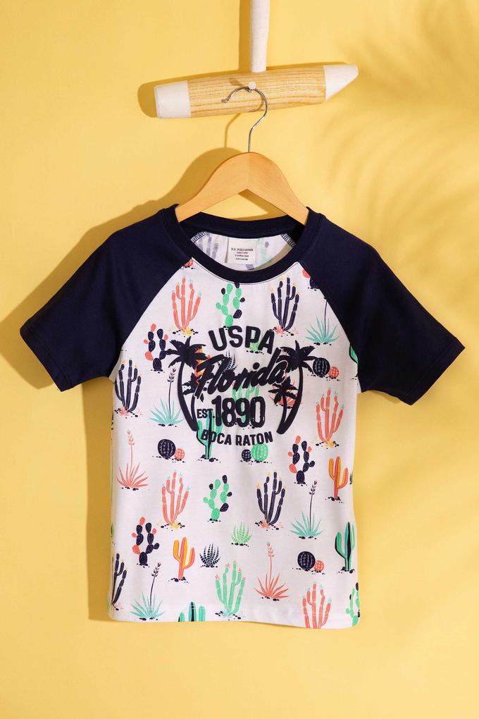 Çocuk Lacivert Bisiklet Yaka Tişört