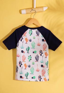 Çocuk Lacivert Bisiklet Yaka Tişört - 50199135056