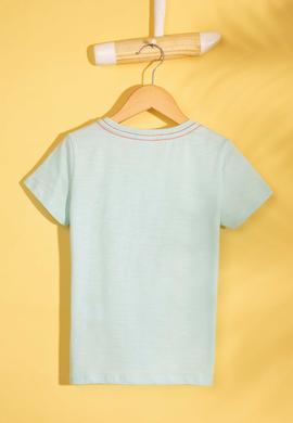 Çocuk Yeşil Bisiklet Yaka Tişört - 50199136056