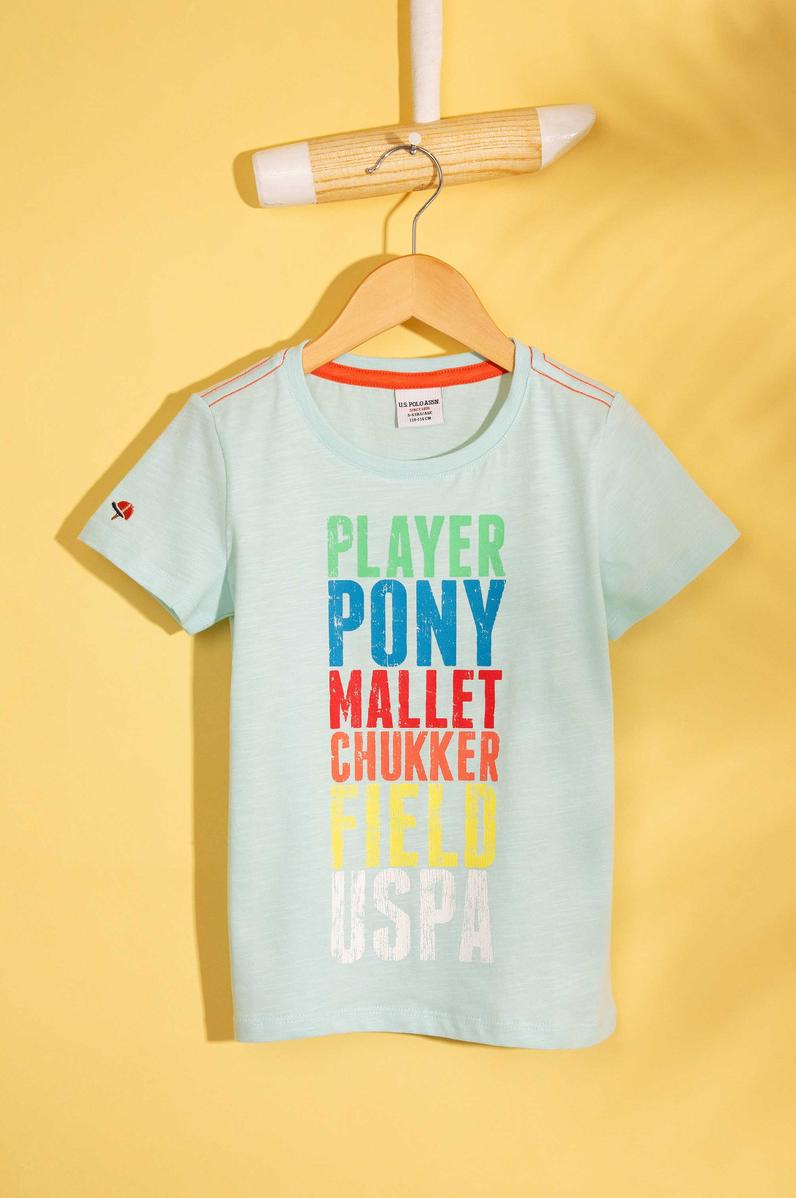 Çocuk Yeşil Bisiklet Yaka Tişört